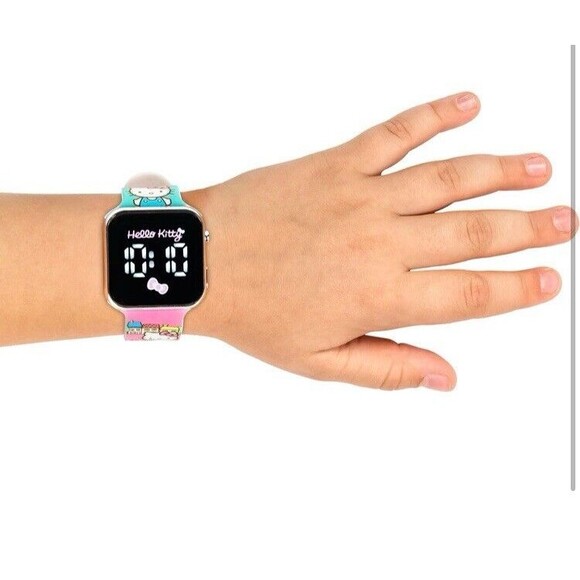 Hello Kitty Pastel Rainbow LED Wrist Watch Multi-Color - Picture 2 of 10